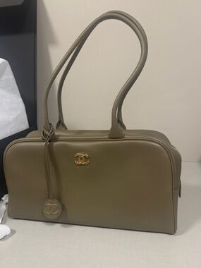 CHANEL Bowling Bag with Gold Hardware